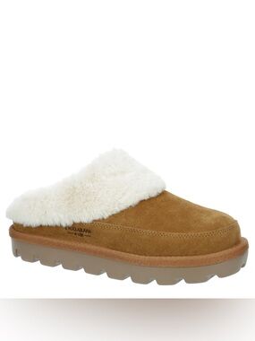 Koolaburra by UGG Tizzey Suede Platform Slippers with Cream Shearling NWOT